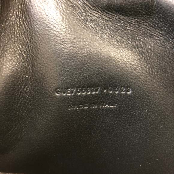 YVES SAINT LAURENT YSL Black Patent Lou Mini Camera Bag Sku# 63865 - Picture 10 of 10